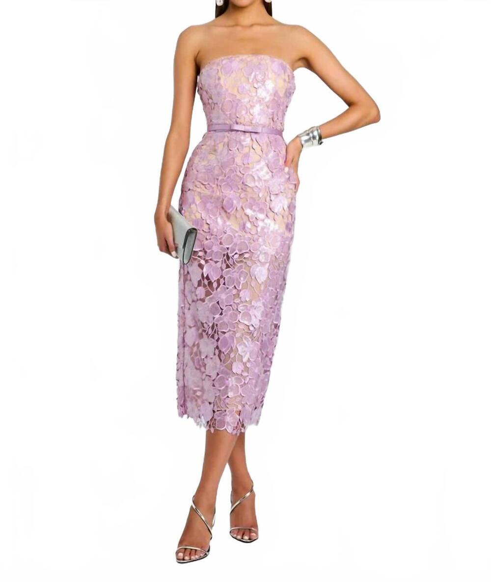 NEW RETROFETE rowena lace dress in lavender
